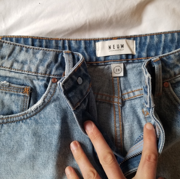 Neuw denim jean high waist cut offs Revolve - Picture 3 of 4